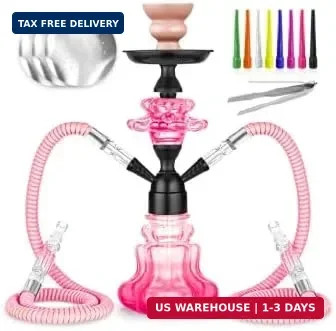 Hookah Set With Everything 14 » Shisha Hookah Complete Set – Glass Flower Vase,