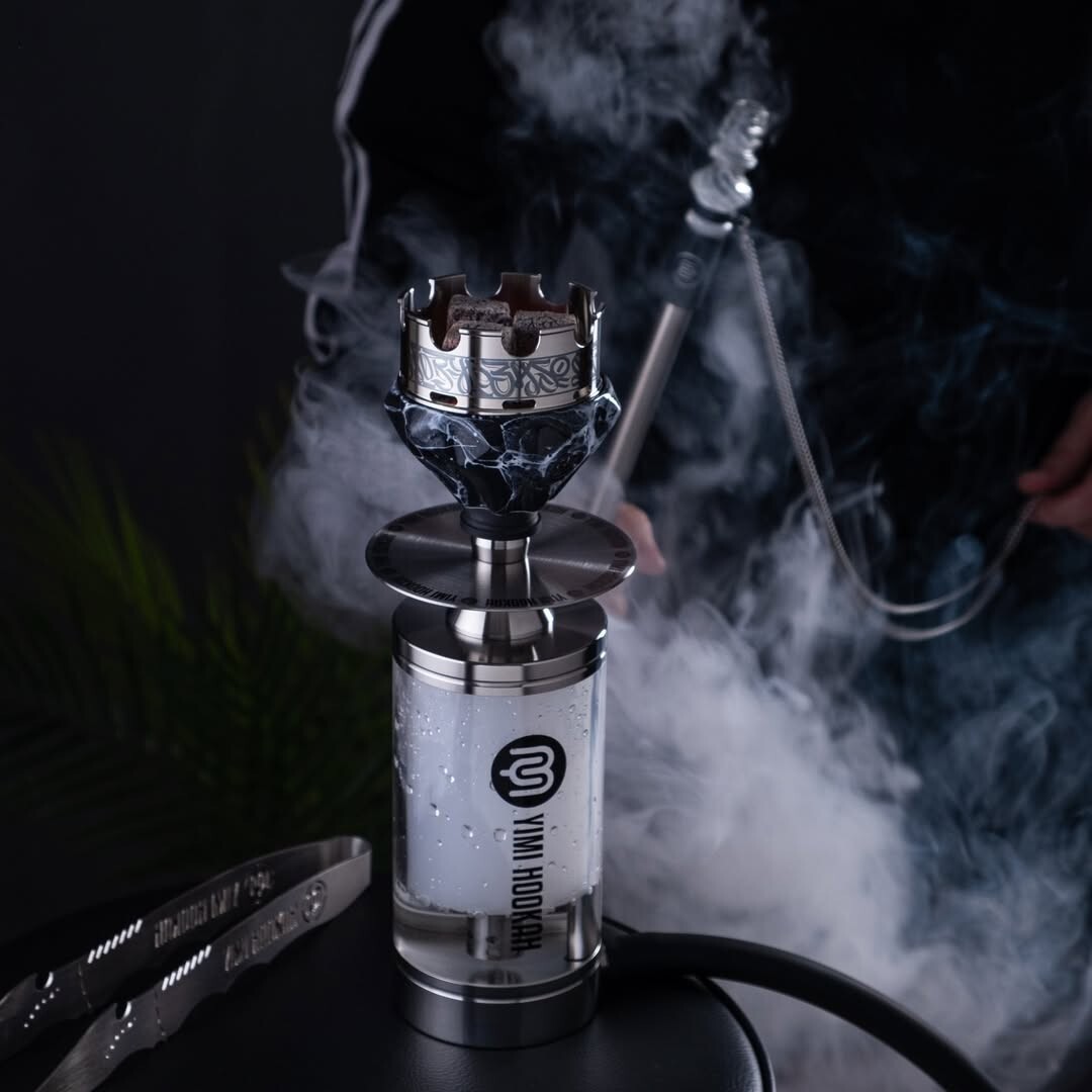 8.5″ Stainless Steel Hookah With Travel Bag – Portable Shisha Pipe – Yimi Hookah