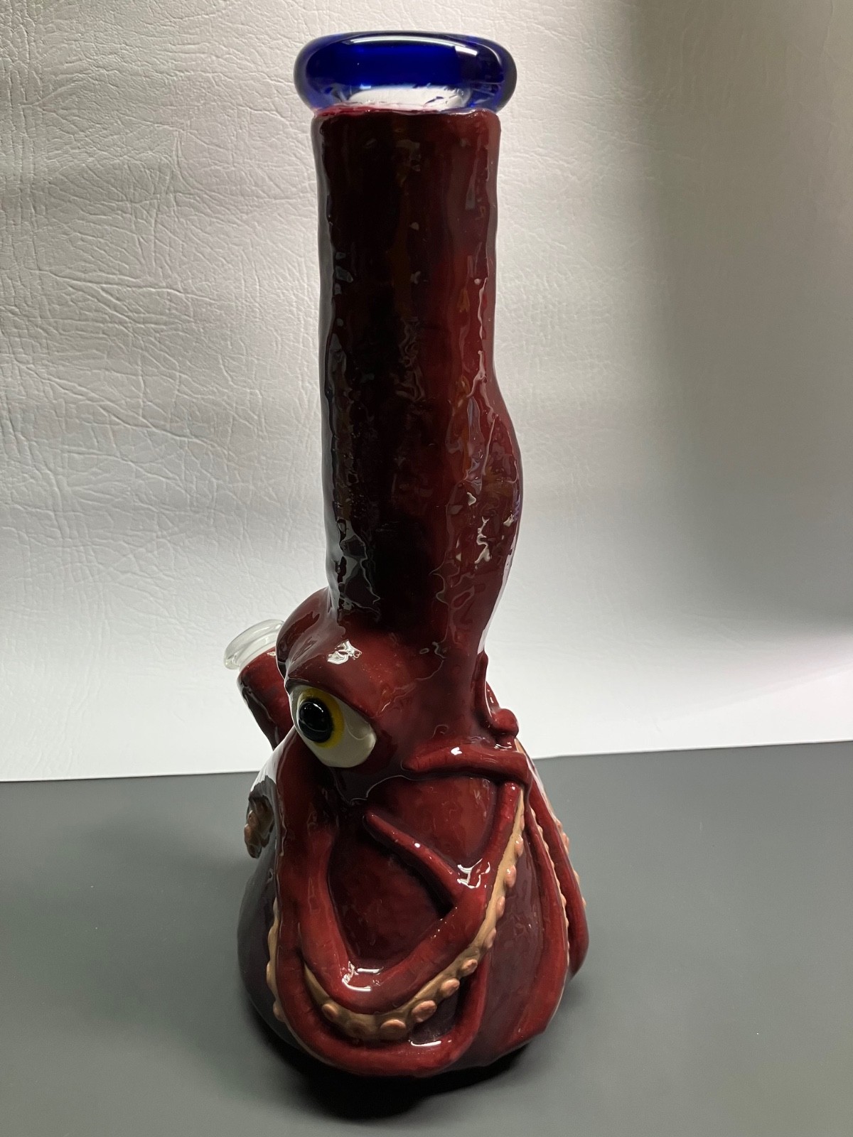 10&Prime; Heavy Glass Octopus Monster Bong Tobacco Water Pipe | Polymer Clay & Resin