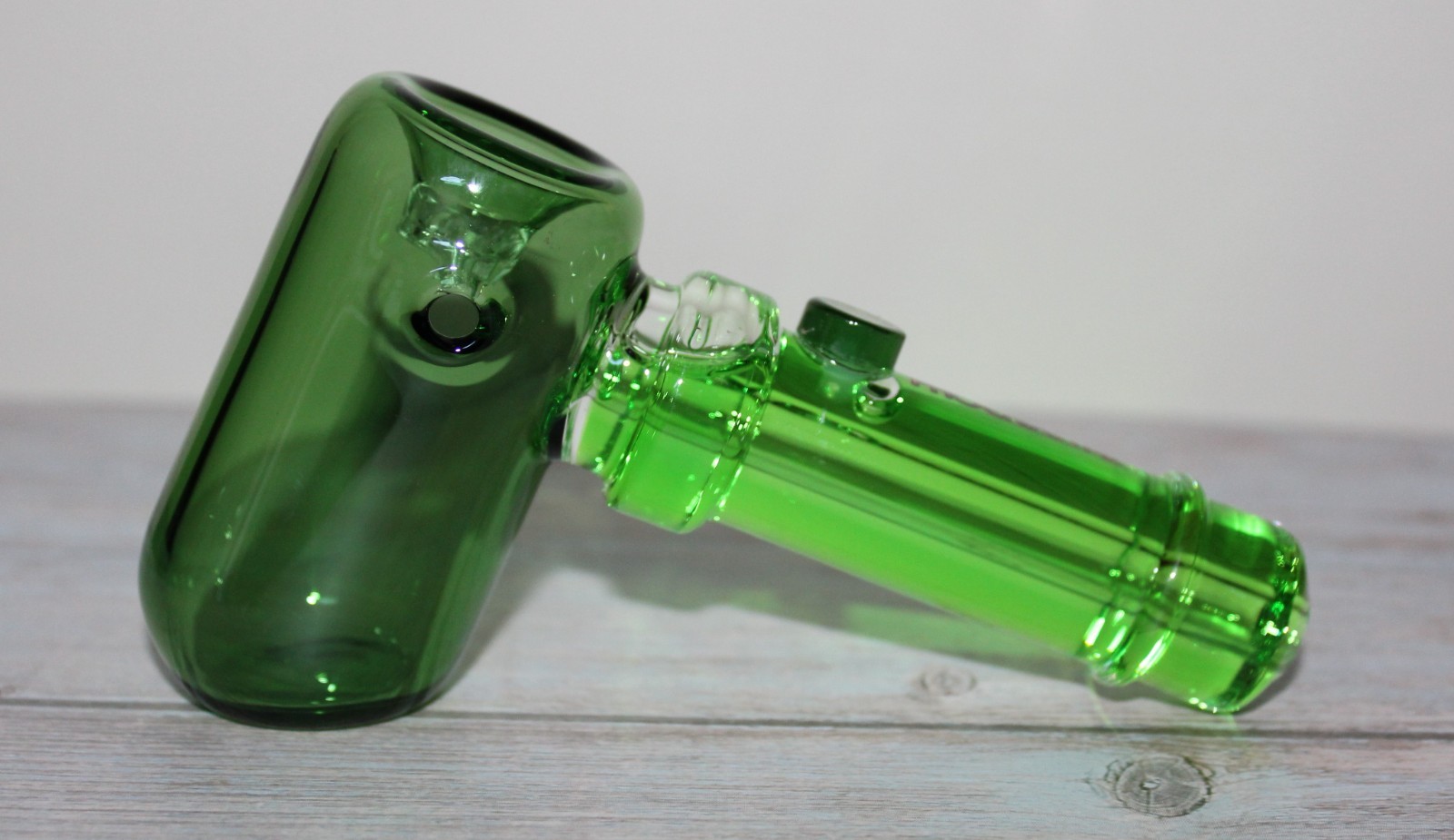 4 1/2&Prime; GREEN FREEZE HAMMER Glass Pipe Tobacco Smoking Glass Pipe +builtin screen