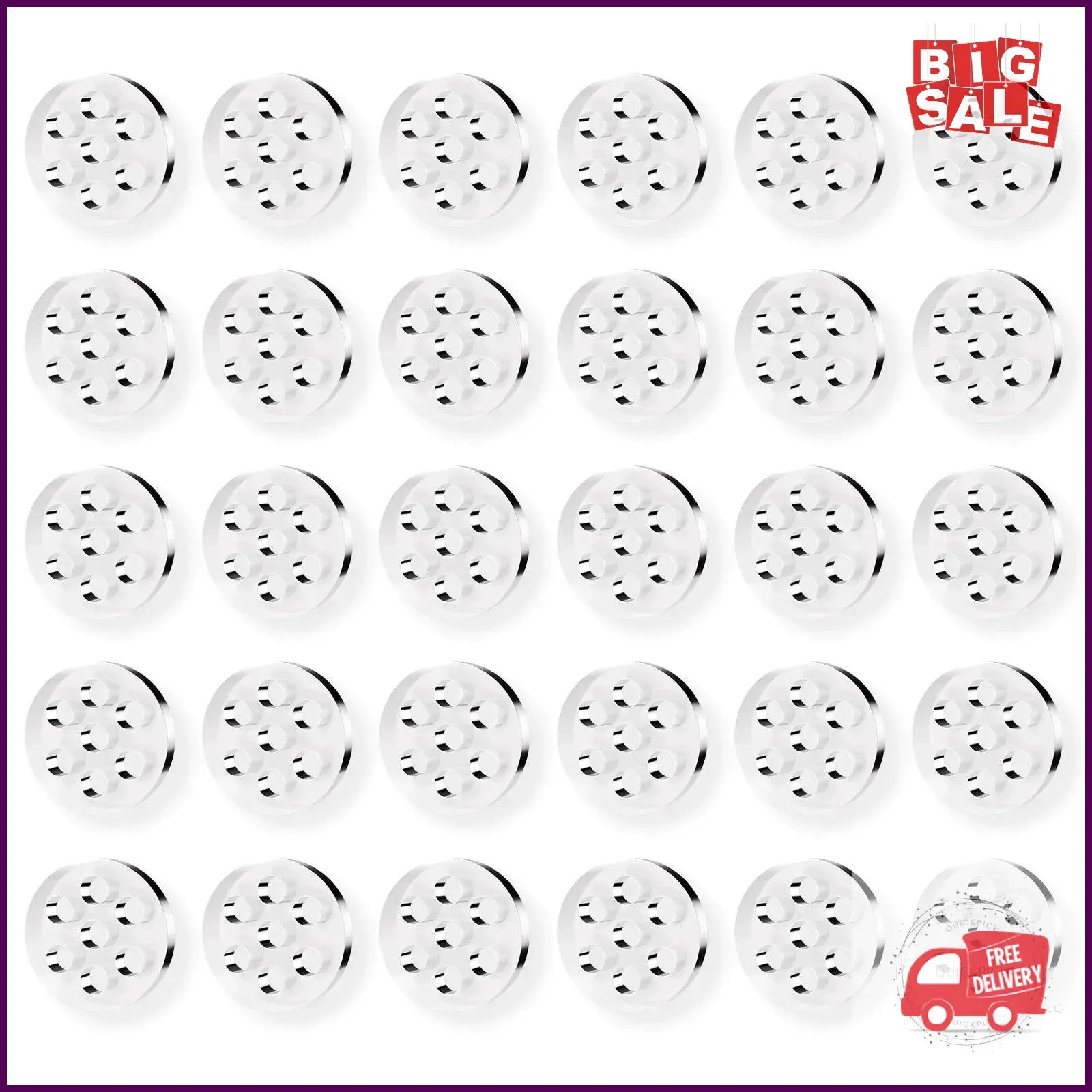 30 Pcs High Borosilicate Glass Screens for Pipes and Bowls, Glass Screen Filters