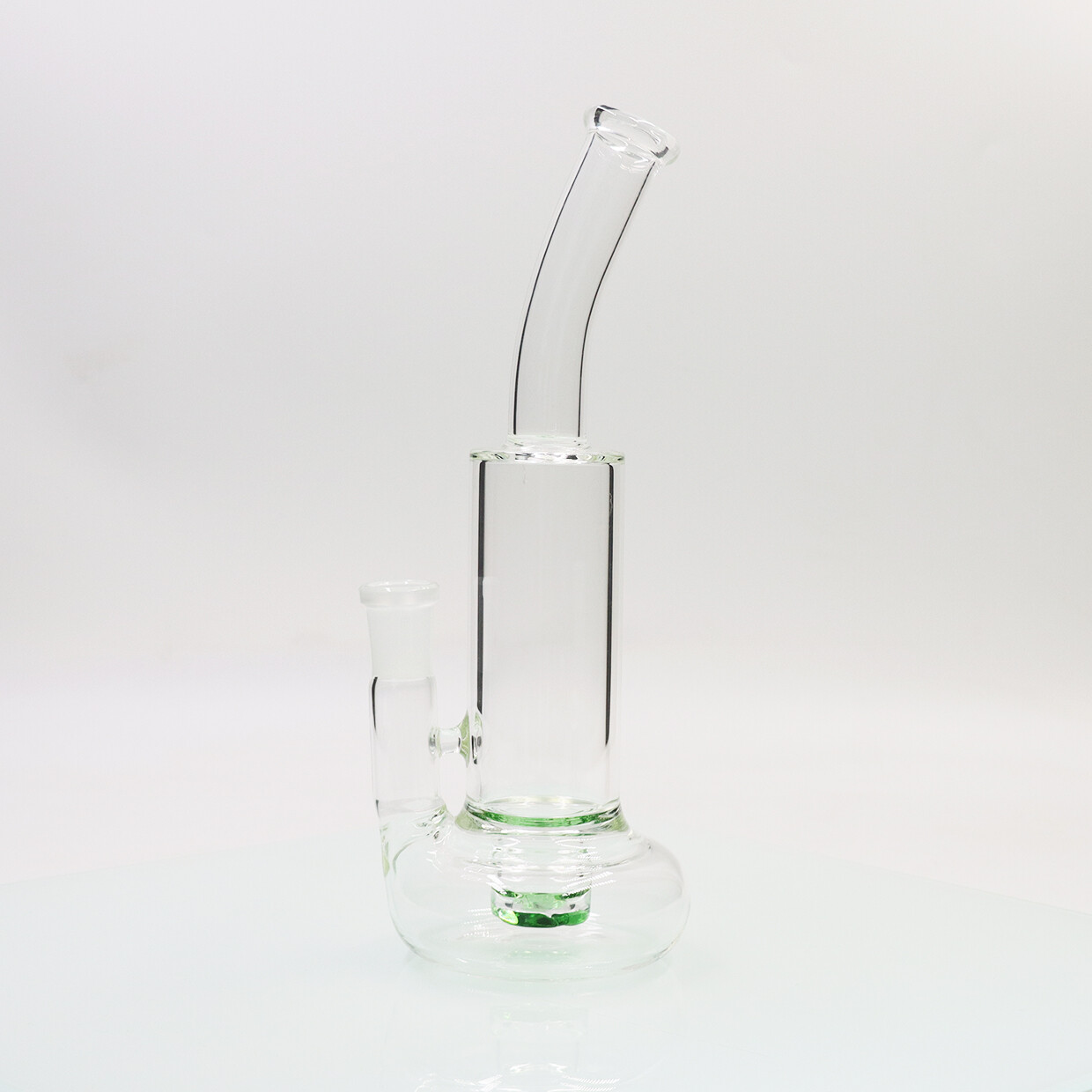 11.4Inch Clear Perc Glass Waterpipe Tornado Smoking Bong with Gift Bowl