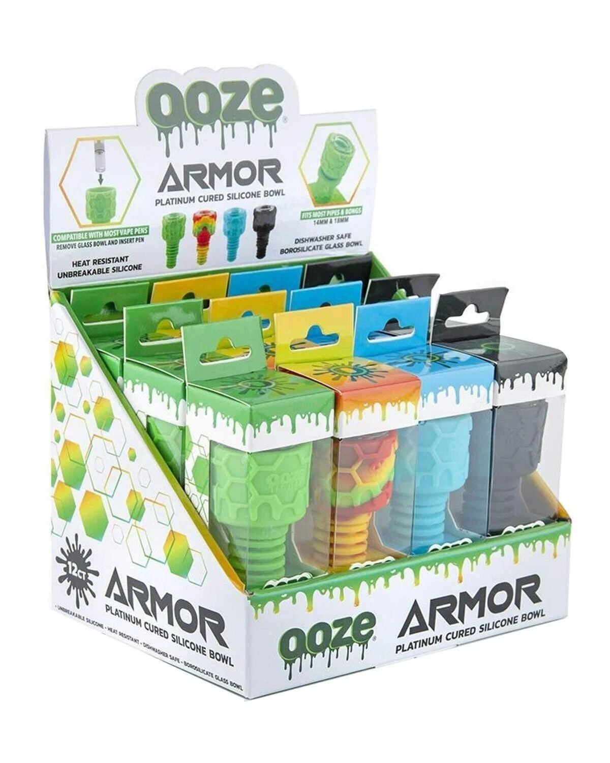 OOZE ARMOR SILICONE BOWL | OOZ-497 | 12CT DISPLAY | FREE SHIPPING