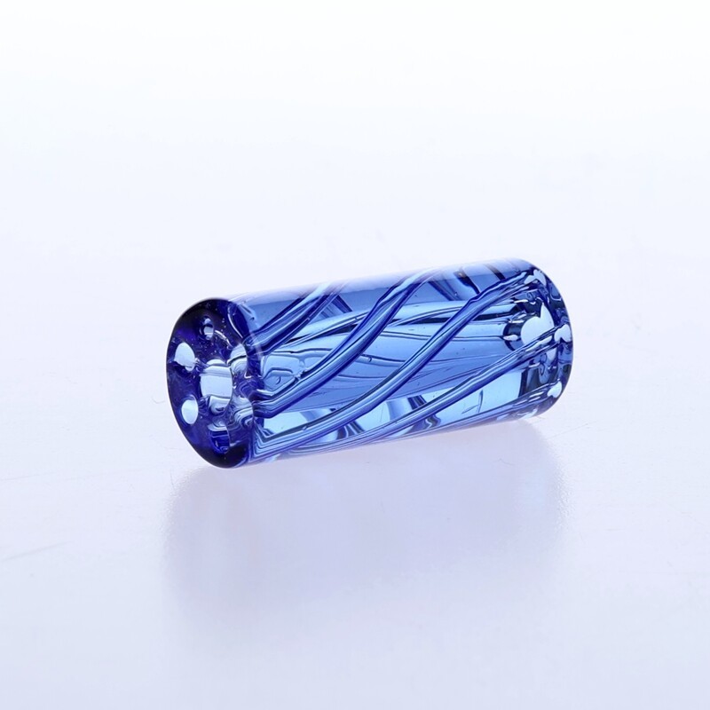 5pcs 7 Holes Spiral Smoking Glass Filter Tips Cigarette Mouthpiece D12*H30mm