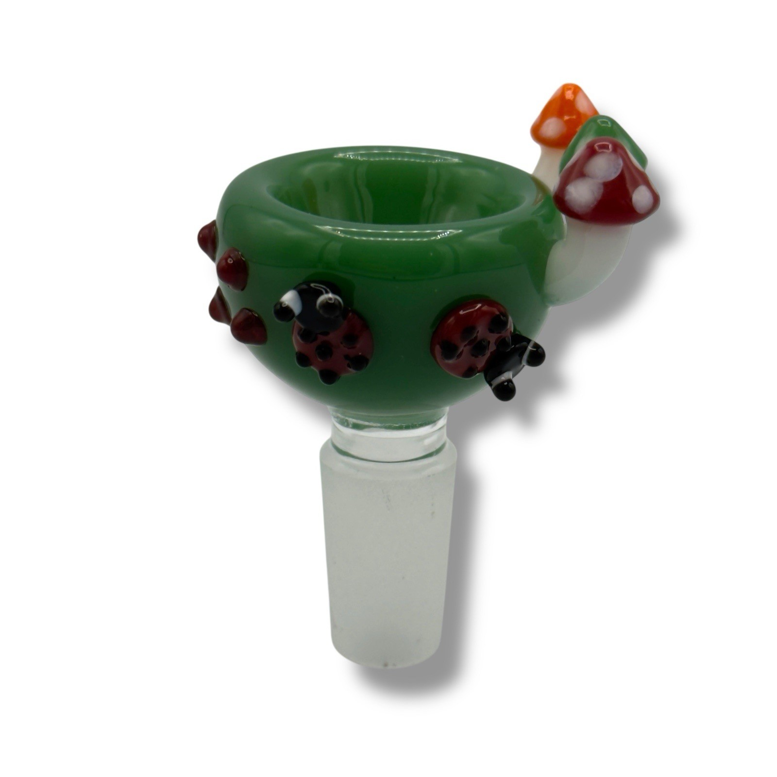 14mm Green Glass Bowl Piece Slide For Water Pipes – « Summertime Vibes »