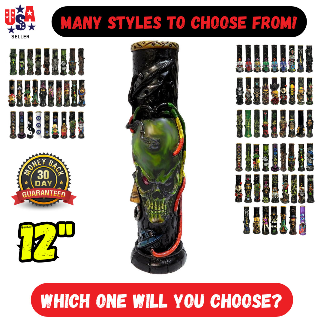 12&Prime; Alien Overlord Heavy Glass BONG Bubbler Water Pipe NOT Eyce Grav Illadelph S