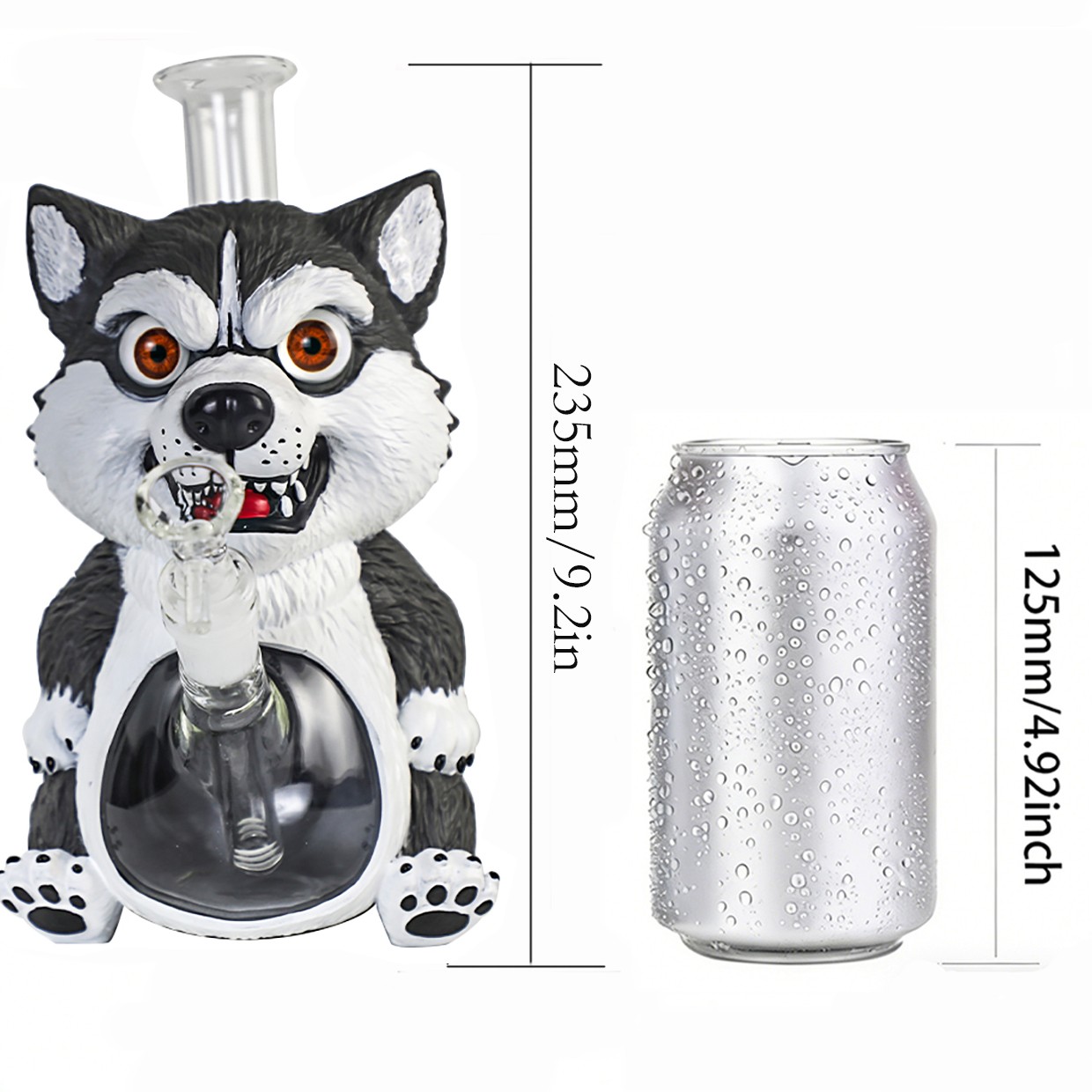 Husky 9 » Glass Bong and Water pipes Tobacco Smoking Bubbler Hookah w/14mm bowl