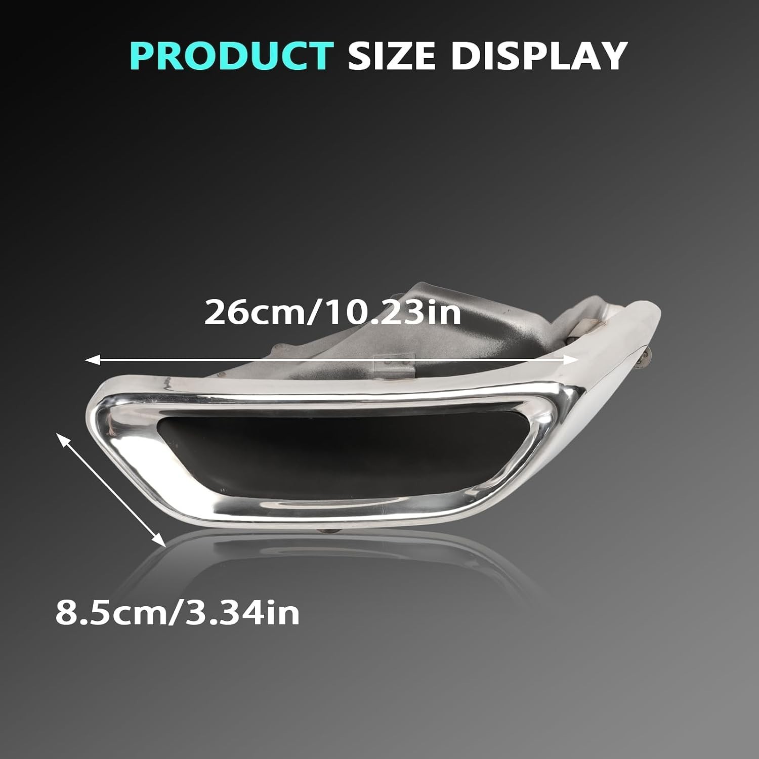 2PCS Exhaust Muffler Tail Pipe Tip with Bracket fits Accord 2018 2019 2020 Repla