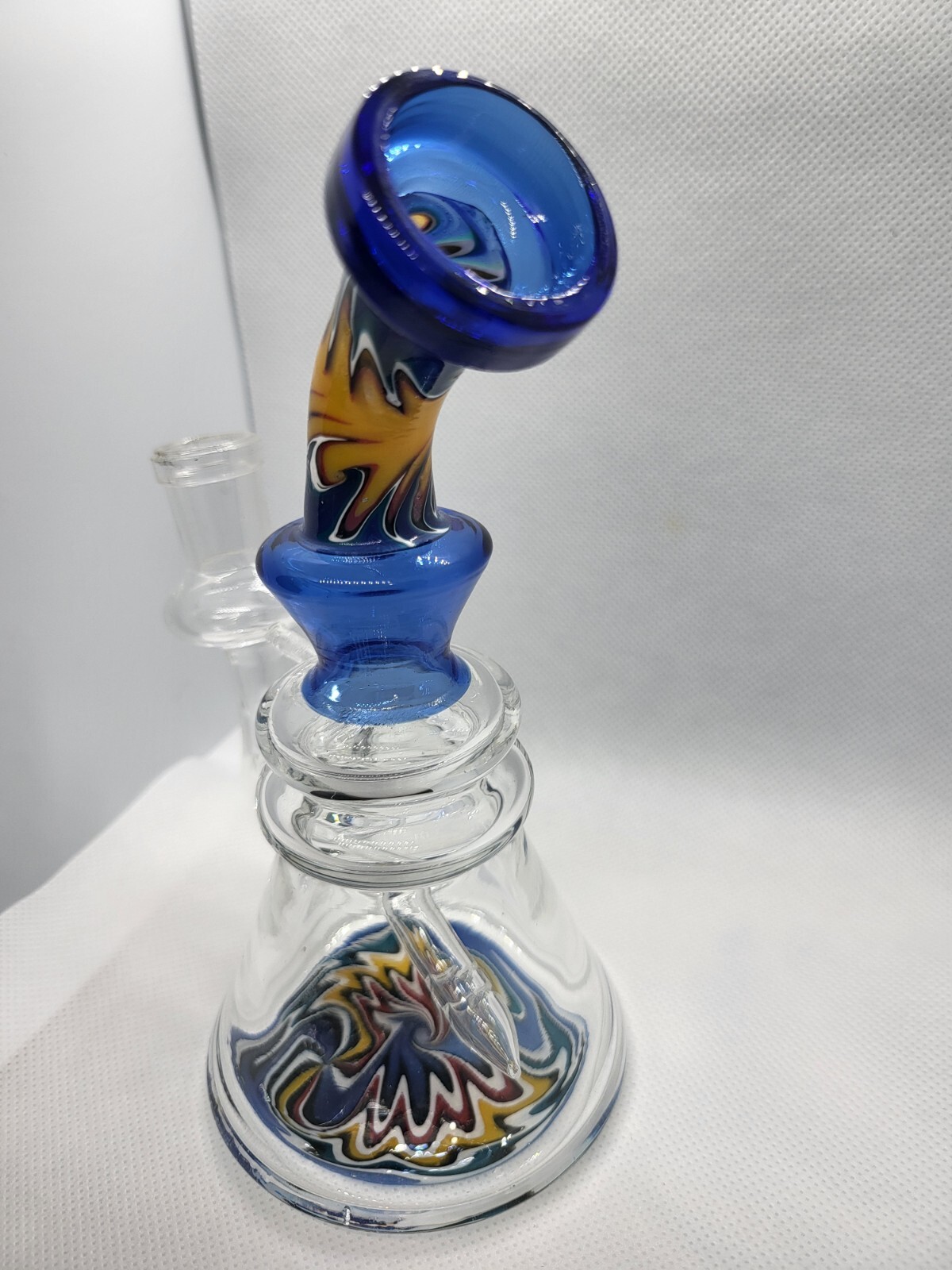 6&Prime; Double Sticker Hanger Glass Bong Tobacco Water Pipe Hookah Bubbler
