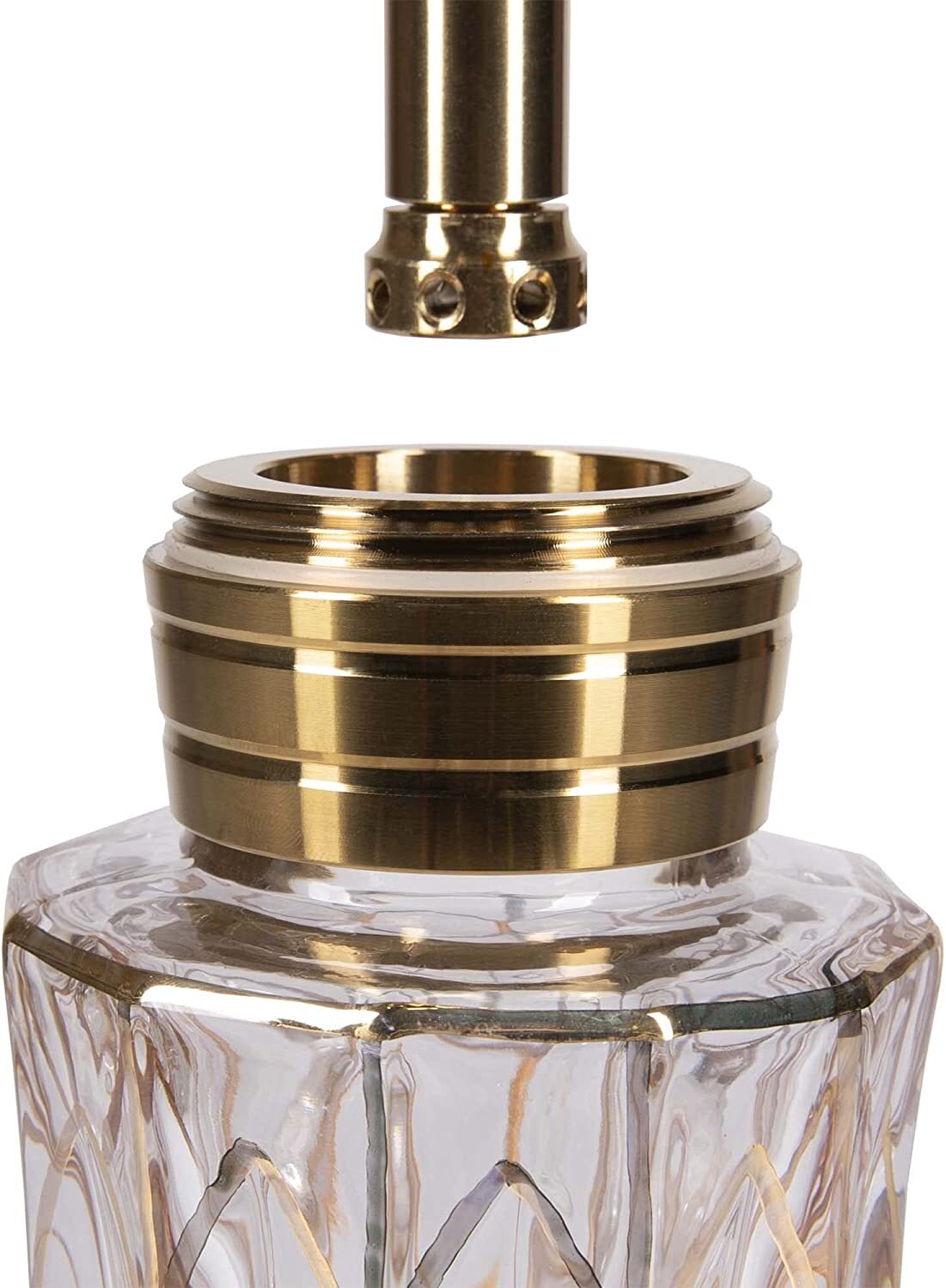 Gold Tone Hookah Smoking Water Pipe Narghile Shisha 4 Hose Connection New