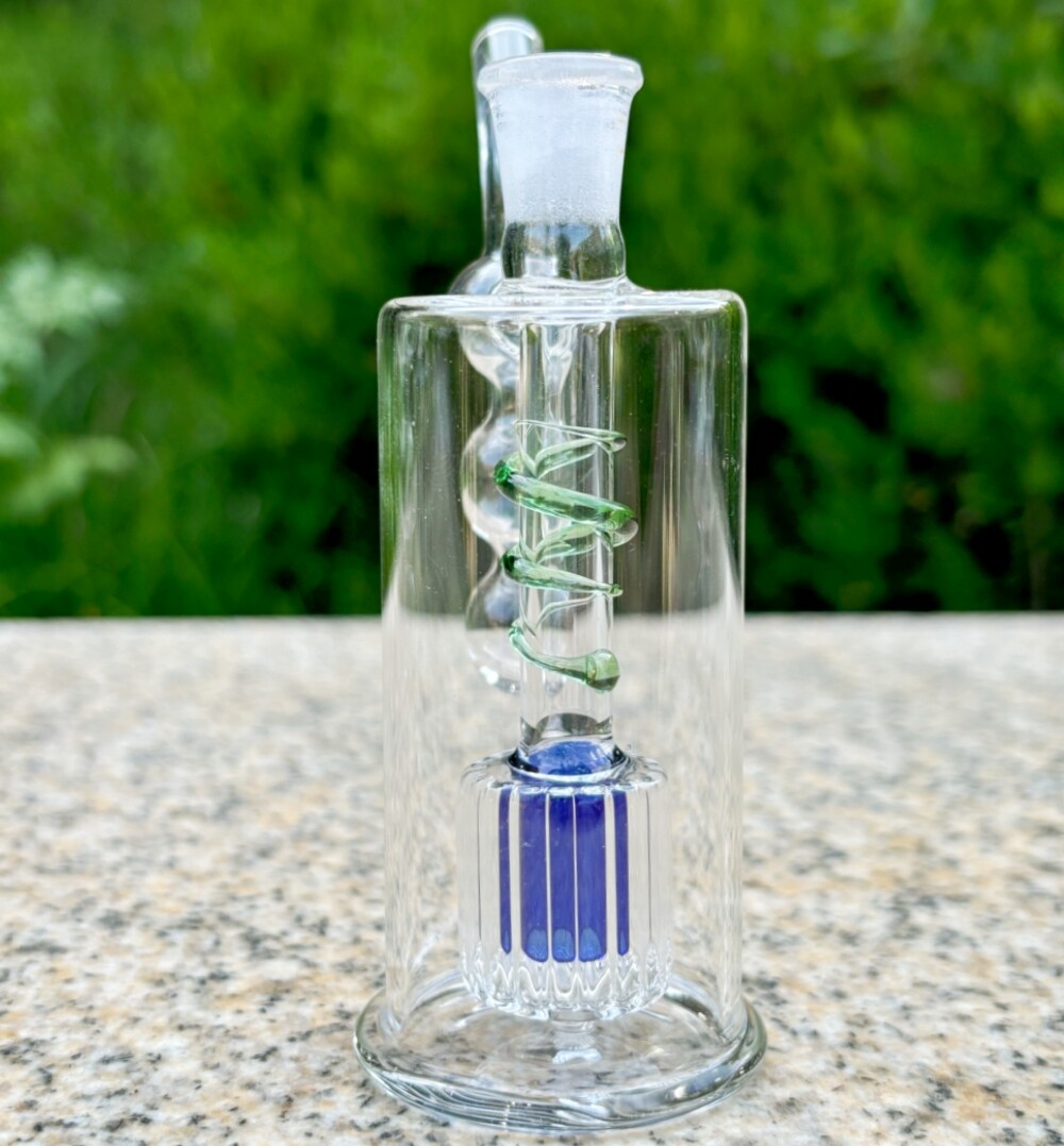 4&Prime; Mini Glass Bong Filter Pyrex Hookah Recycler Water Pipe Smoking Bubbler