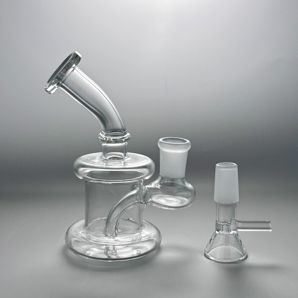 5 » MINI Glass Bong Diffuser Water Pipe Smoking Hookah Bubbler w/Tool box USA