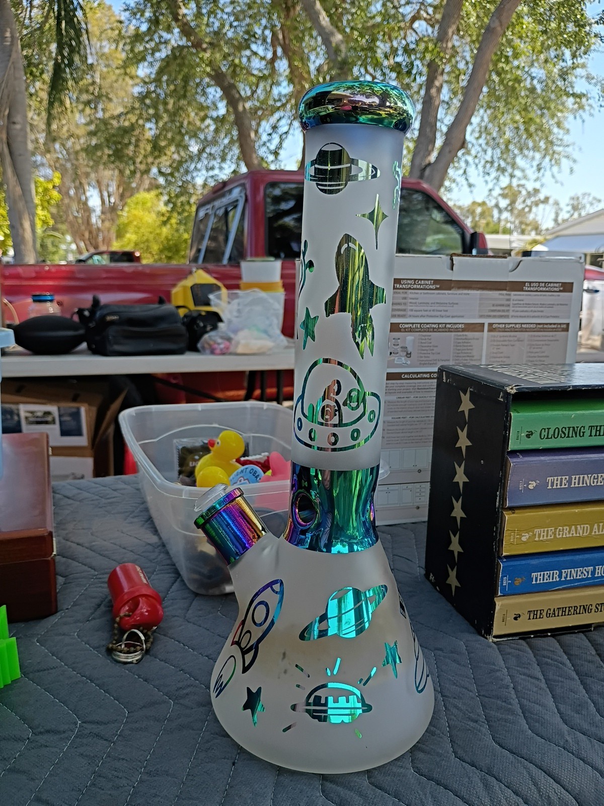 glass bong water pipe 14&Prime; UFO Space 🚀 Ship