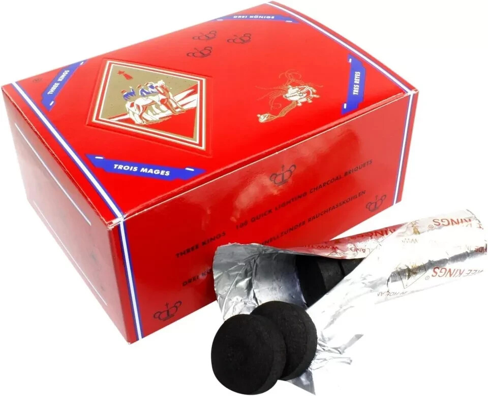 Three Kings Charcoal 40mm Tablets ( FREESHIPPING-FROM USA )