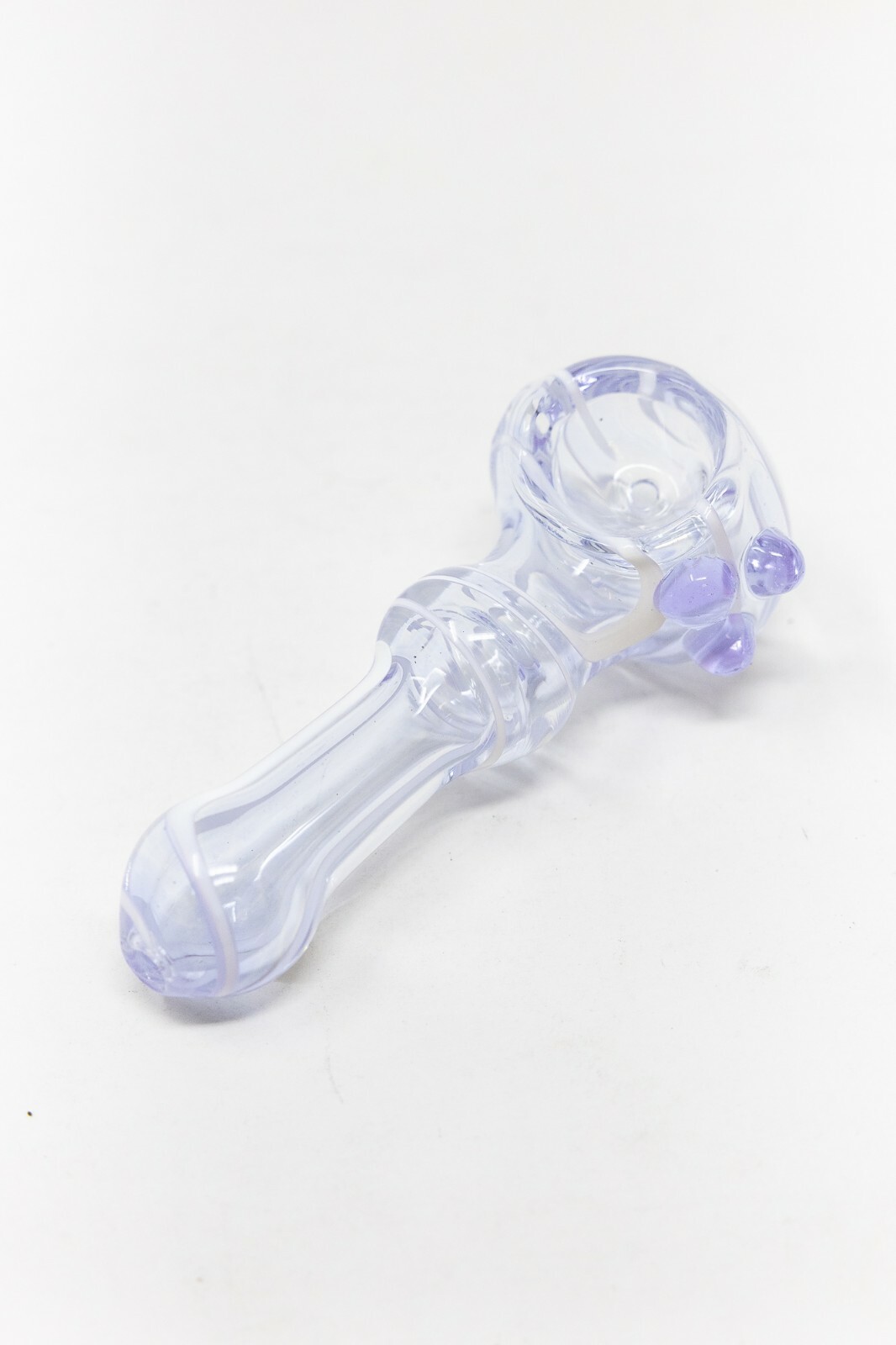 3&Prime; Collectible Lavender Zig Zag TOBACCO Glass Hand Smoking Pipe – Fast Shipping