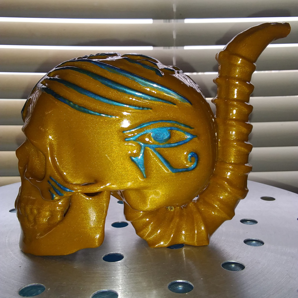 The Pharaoh Skull Bong Bubbler Water Pipe
