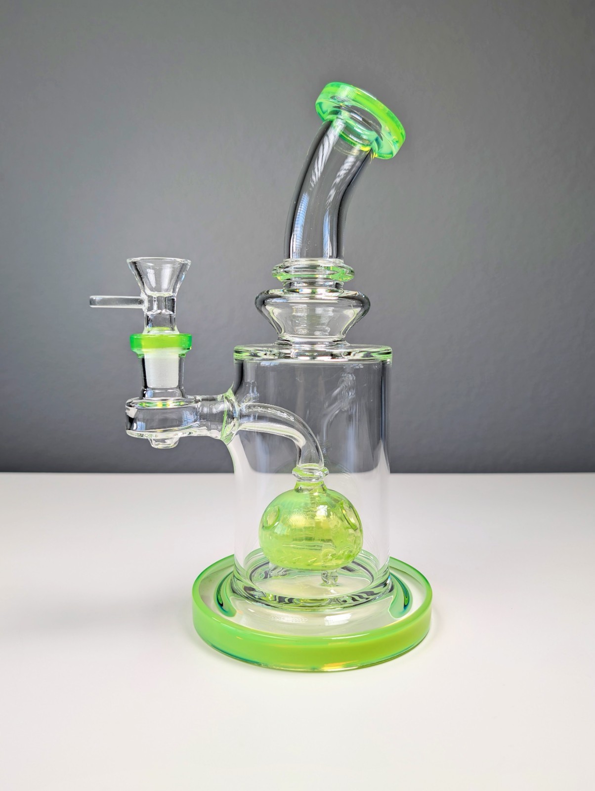 9.5&Prime; Slime Green Premium Quality Tobacco Smoking Water Pipe Hookah Bubbler Bong