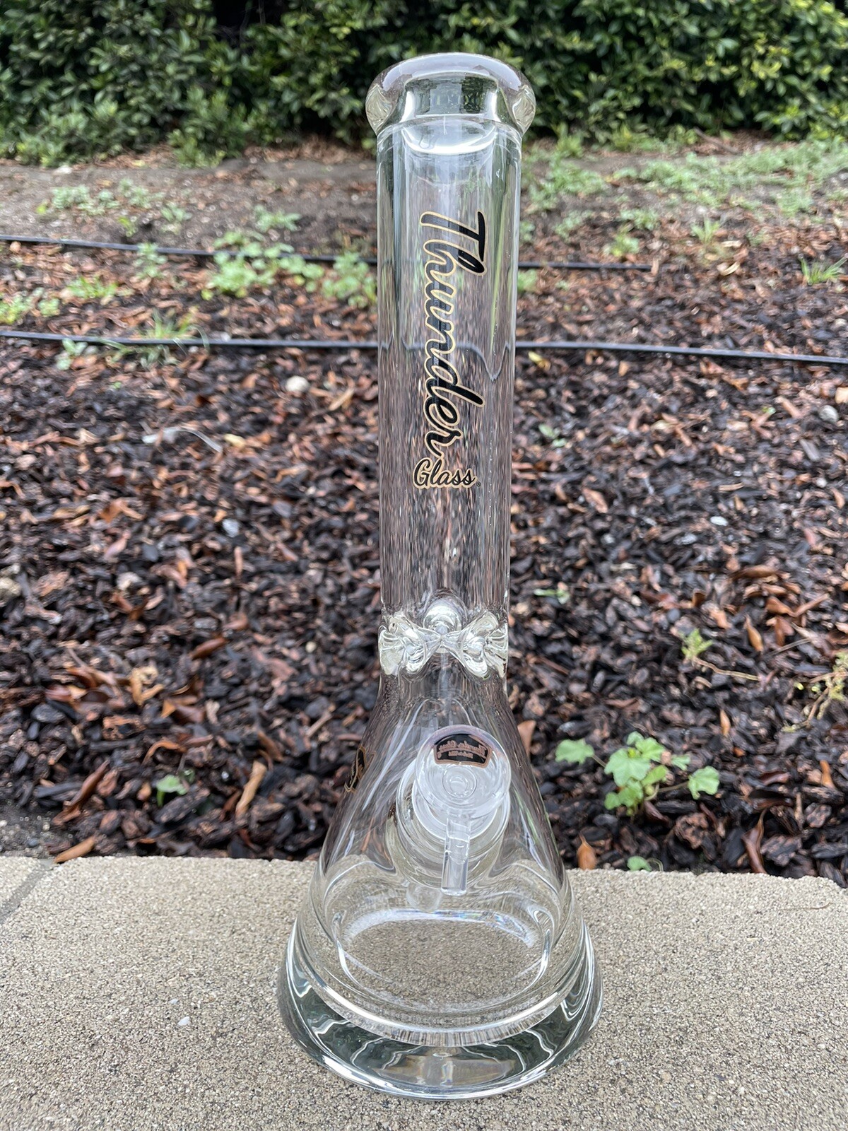 9mmHeavy Thick Glass Water Pipe Bong Beaker 14 Inch Durable Glass