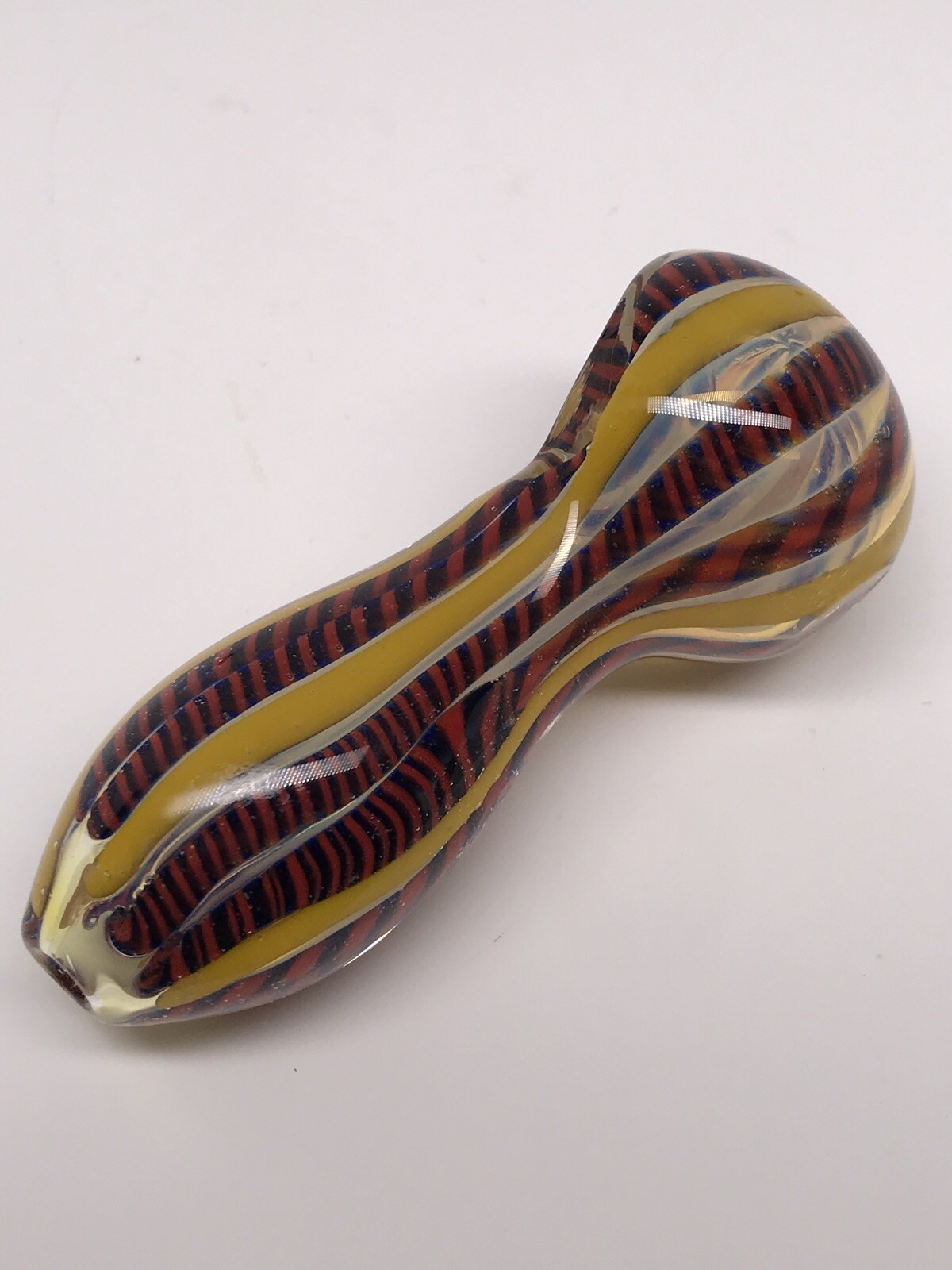 USA POCKET HEAVY MINI TOBACCO SMOKING HITTER PIPA BOWL 3” BLOWN GLASS HAND PIPE