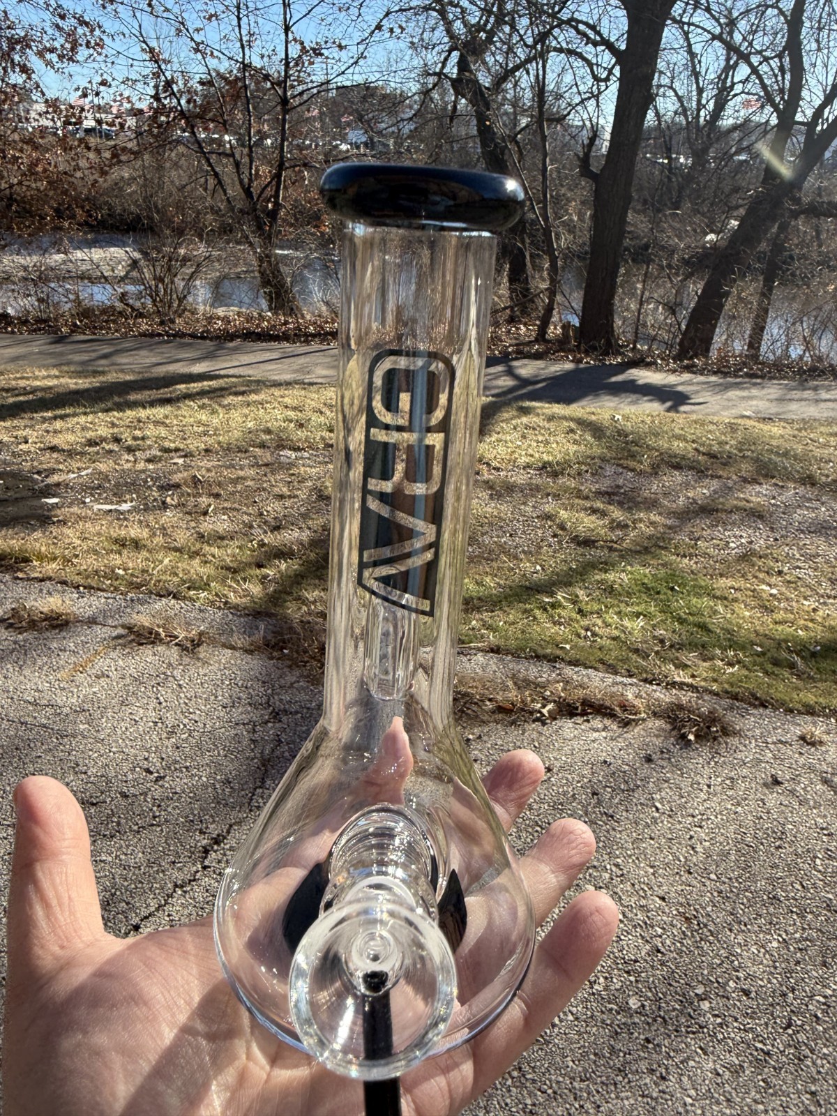 7.75-inch Grav Water Pipe Bong Beaker Style