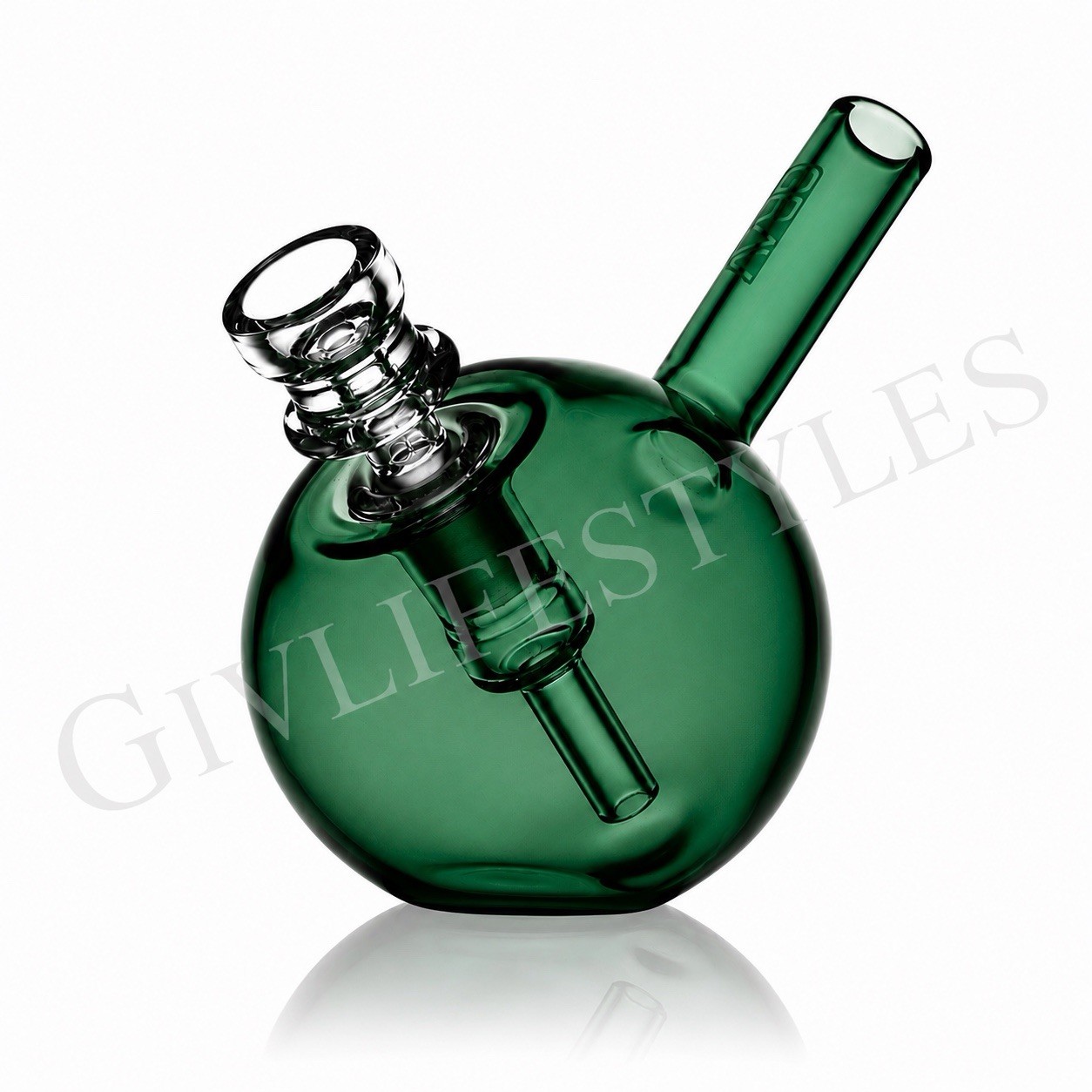 Grav® Labs SPHERICAL Pocket Bubbler COOL BONG Glass Water Pipe Hand Pipe *USA*LG