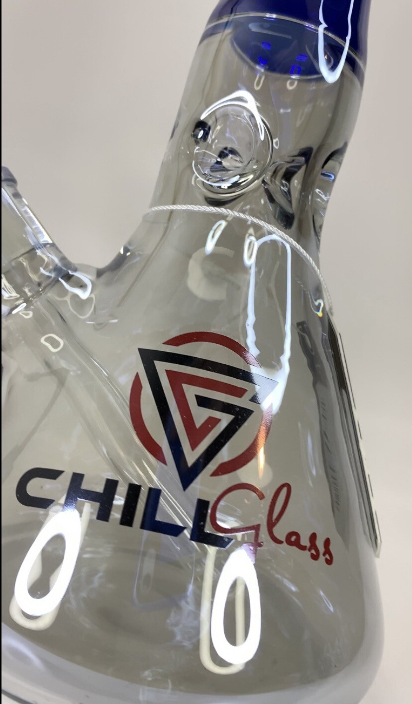 Chill Glass Water Bong Beaker With Ice Catcher