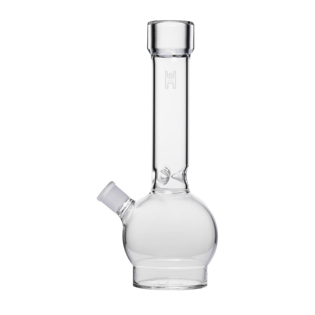 Human Grade 12&Prime; Ball Water Pipe SMOKE GREY W MATRIX GREEN Thick Boro Glass