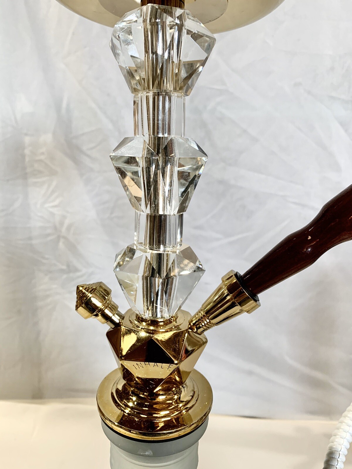 21 Inch INHALE®️ HEAVY DUTY HOOKAH WITH A CRYSTAL SHAFT IN A SUITCASE