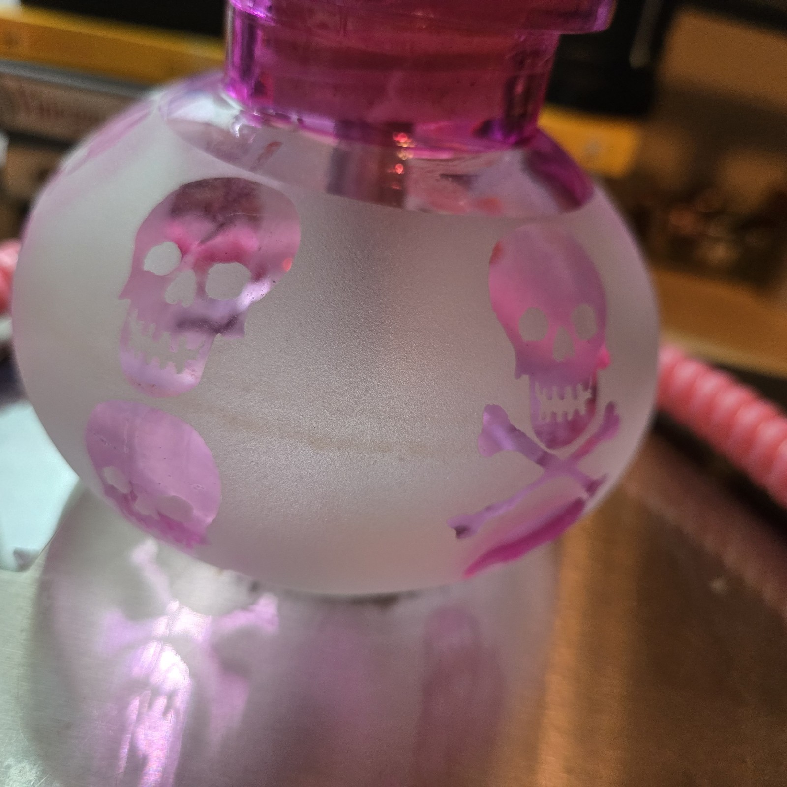 11&Prime; 1 Hose Pink W/ Pink Skulls Hookah Complete Set