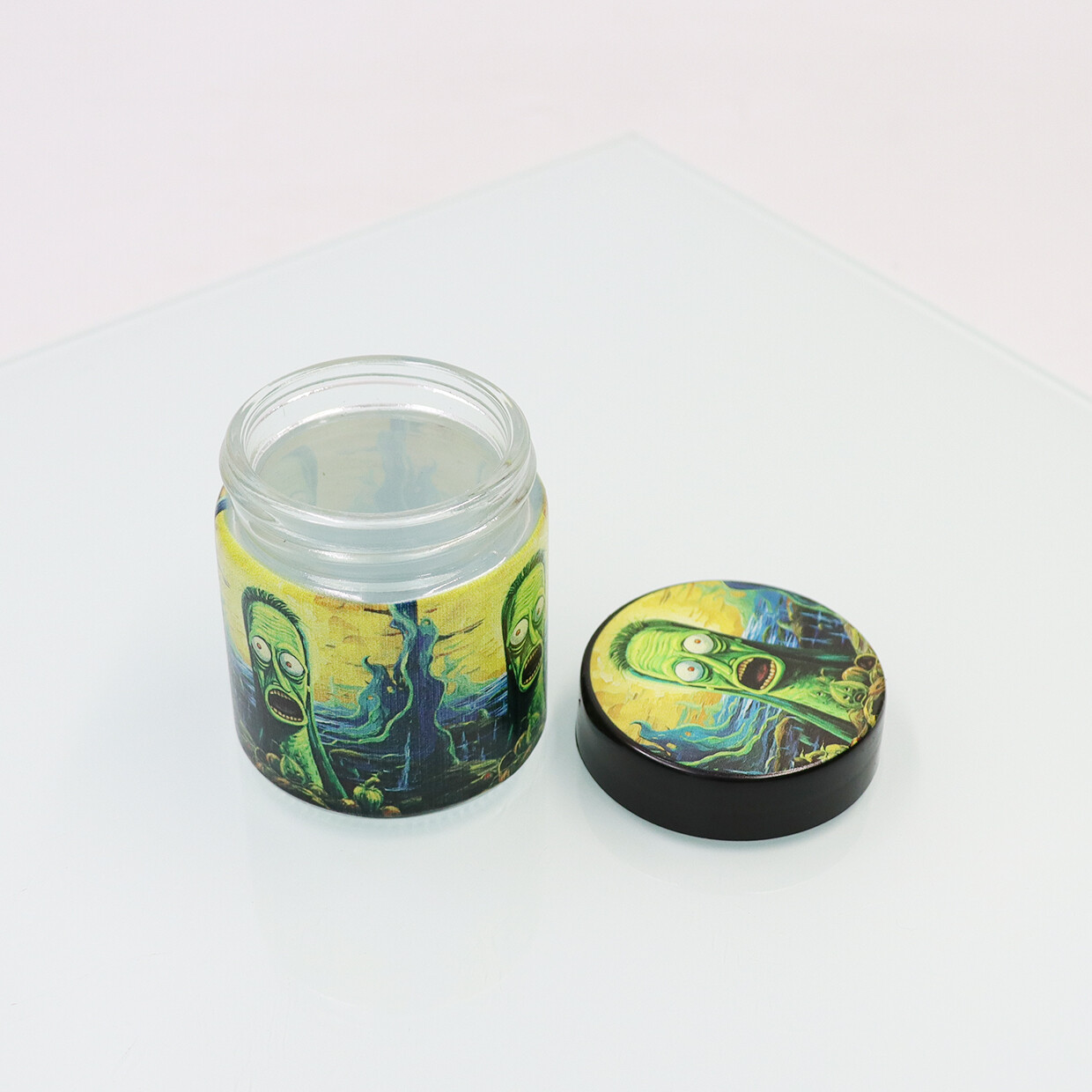 Grinder Smoking Set Stash Jar Herb for Smoking Waterpipe Glass Bong 1 Hookah set