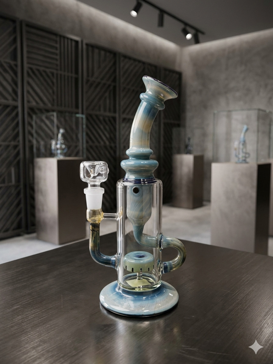 9  » Hookah Glass Bong Heavy Glass Water Pipe Bubbler Glass Rig With Bowl