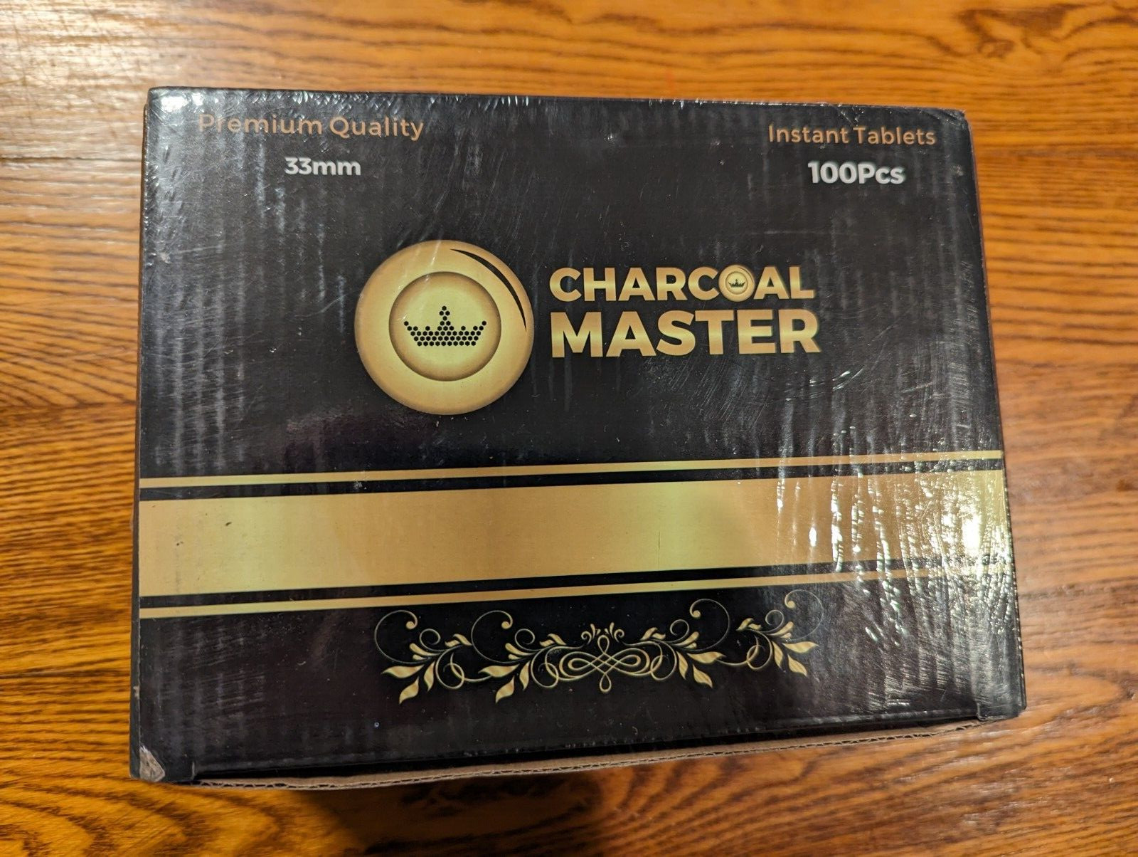 Charcoal Masters Hookah Coals Premium Charcoal Briquettes 33mm, 100 Pack