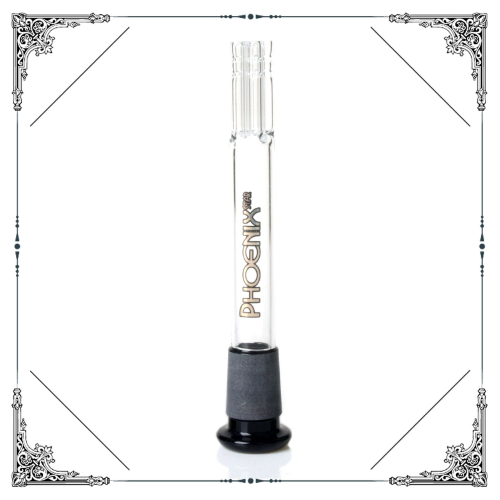 Downstem 5.5&Prime; Overall 4.5&Prime; + 1&Prime; Top 5 Arm Perc 14mm PHOENIX STAR GREEN