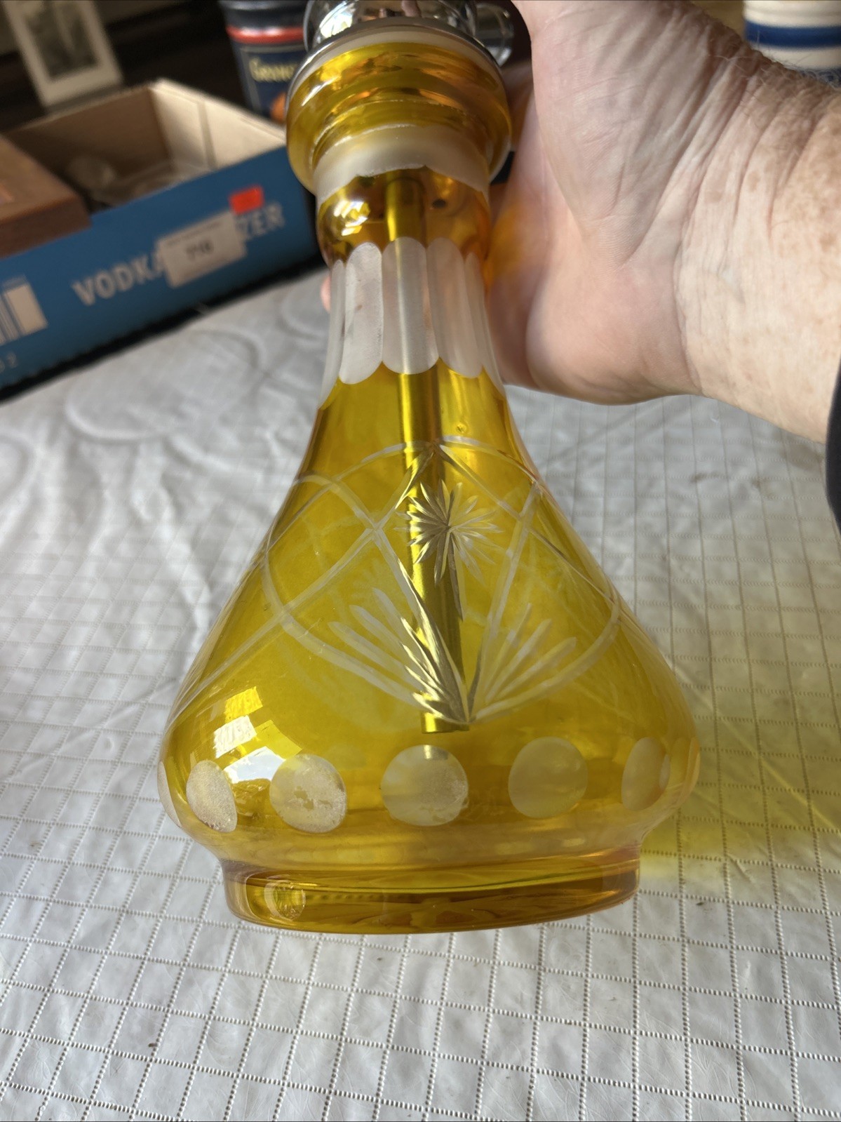Hookah Gold Cut Glass Stainless Steel and Grateful Dead? Skull And Roses Parts