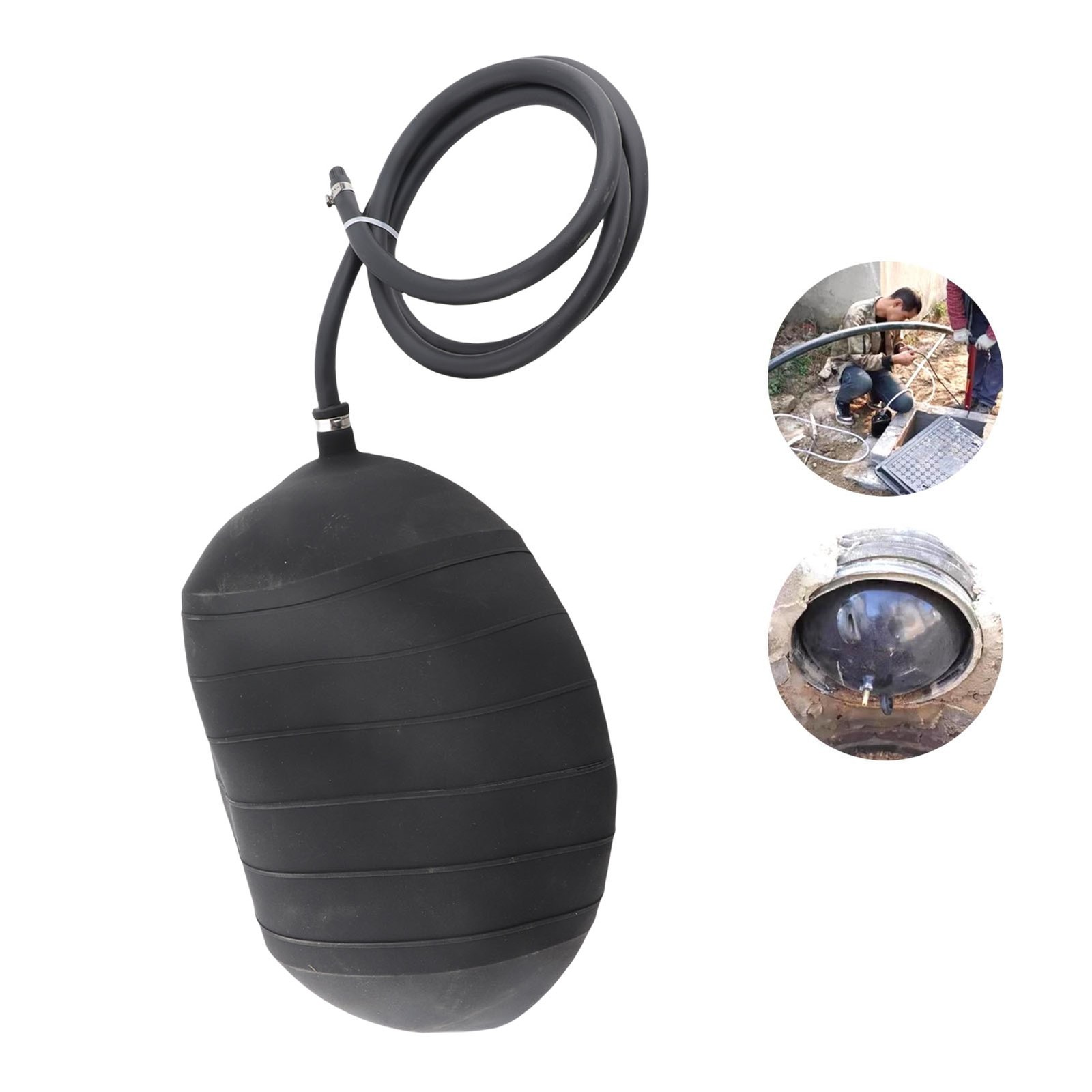 Inflatable Pipe Plug Flexible Design For Pipeline Maintenance PVC Recommended