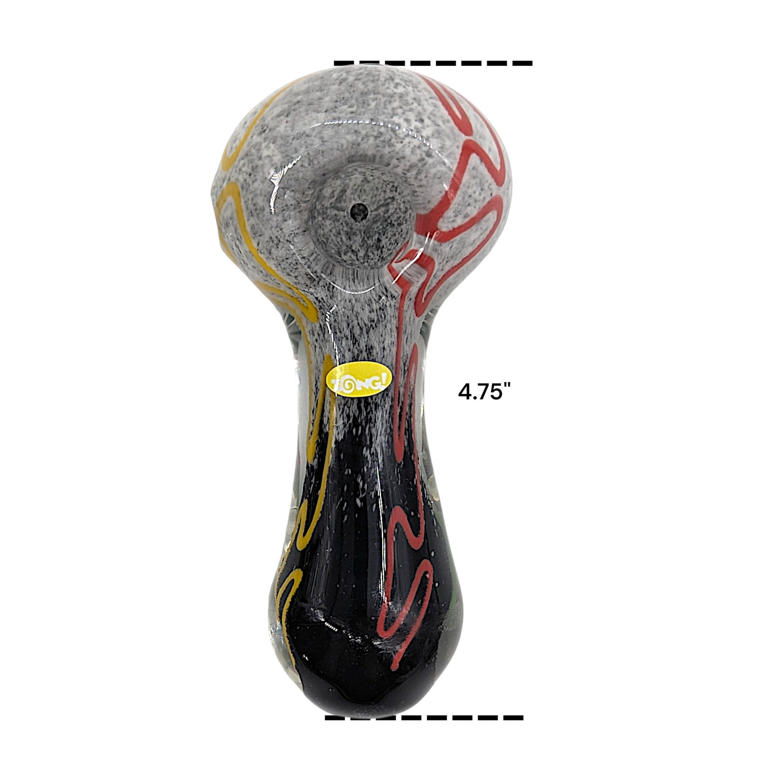 Zong Heavy Glass Spoon Tobacco Smoking Pipe Deep Bowl Weight 158g