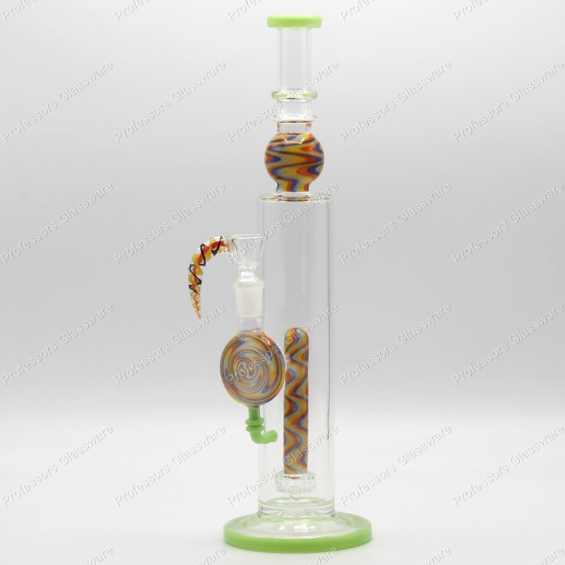 14&Prime; Colored Wig Wag Tie-Dye Bong – Glass Water Pipe, Stylish & Smooth