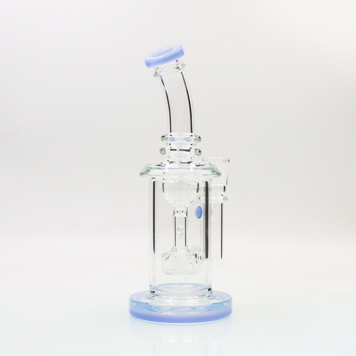 Handmade Hookah 9-inch Thick Glass Smoking Waterpipe Perc Bong Female joint 14mm