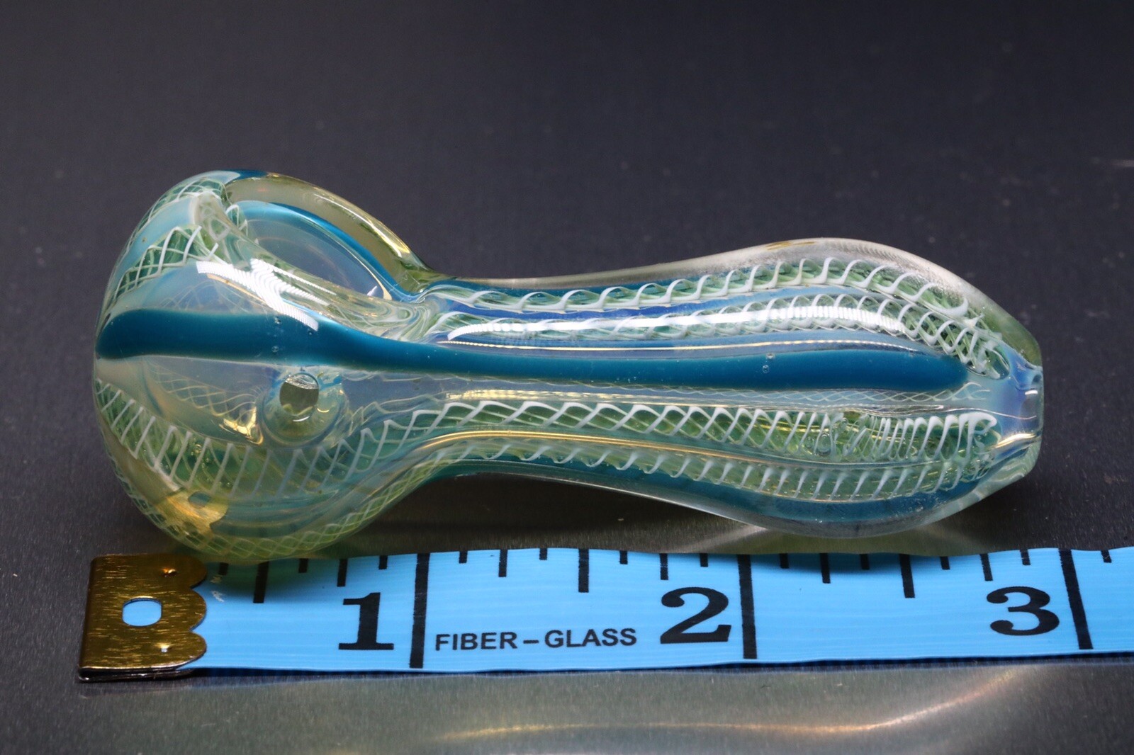 MINI SMOKING BLOWN GLASS POCKET HEAVY 3” HAND PIPE PIPA BOWL HITTER USA TOBACCO