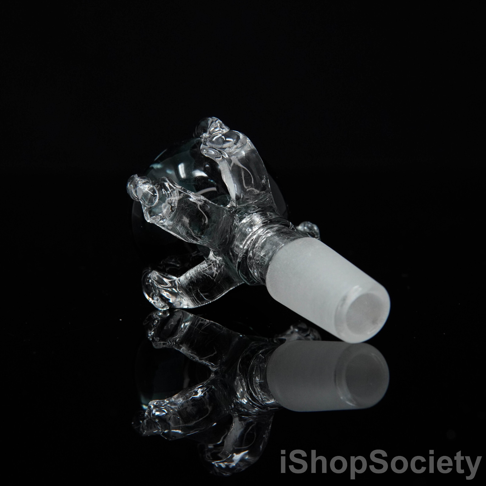 3&Prime; Dragon Claw Slide Bowl 14mm Water Pipe Hookah Head Piece Thick Glass Bowl BK