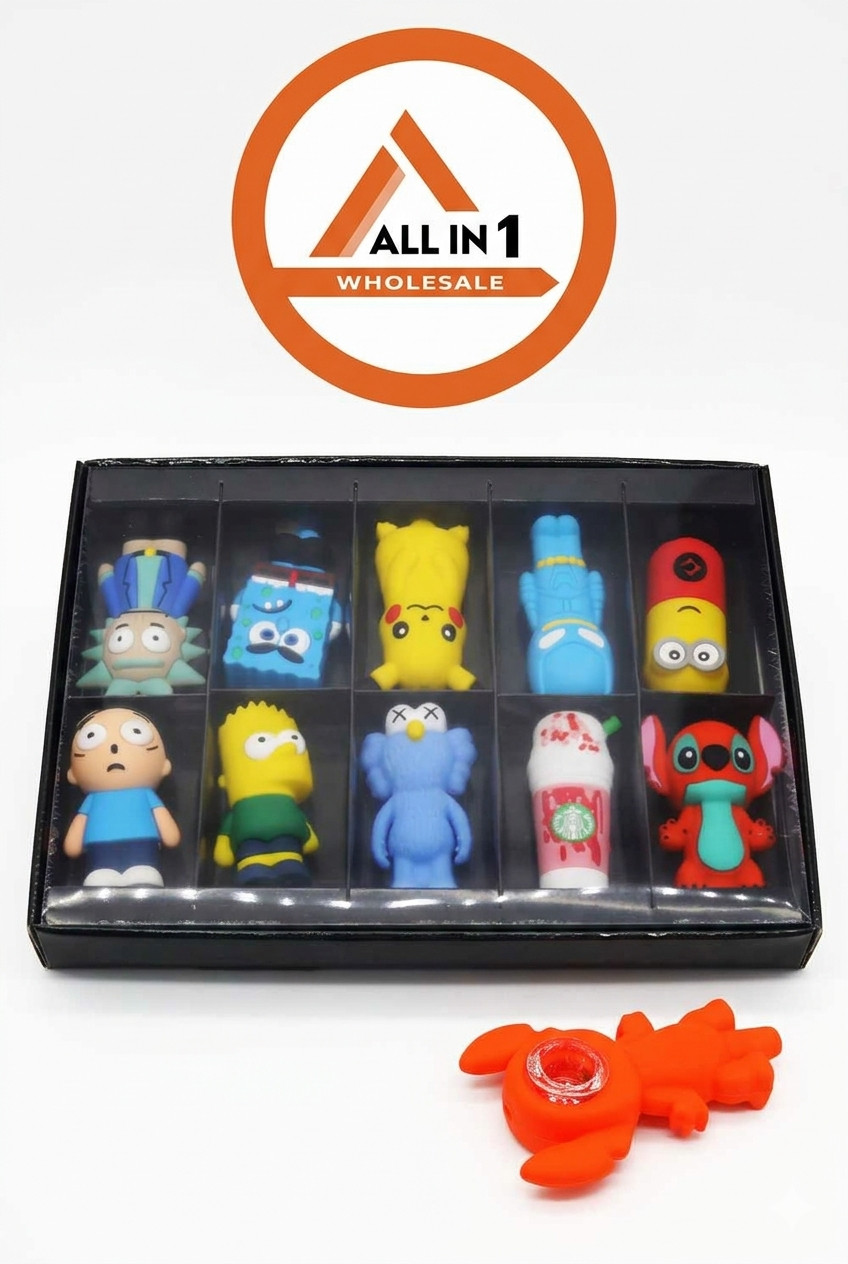 CL CARTOON ASSORTED DESIGN PIPE | XY179 | 10CT BOX WITH DISPLAY!!