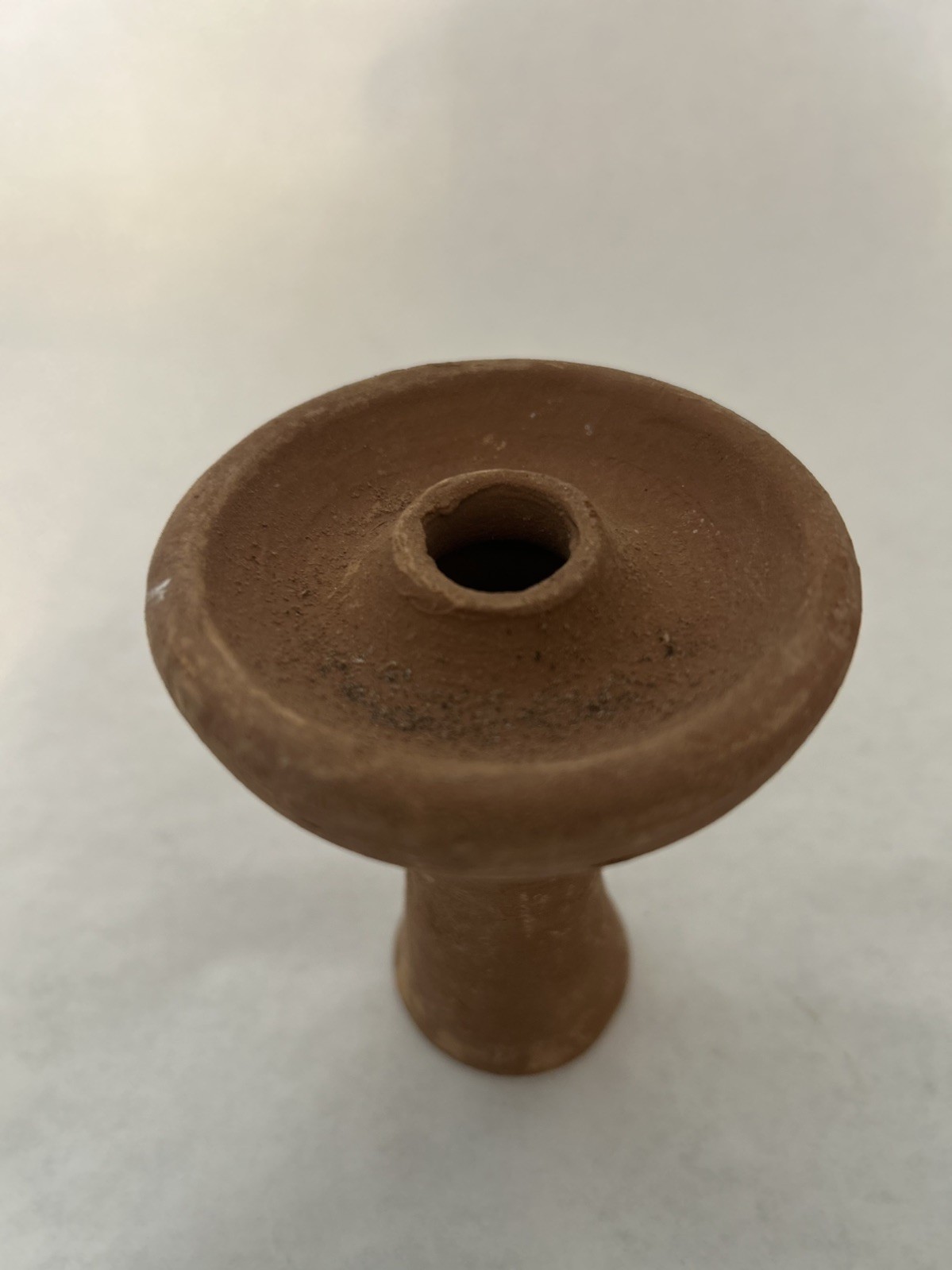 Unglazed Clay Hookah Bowl