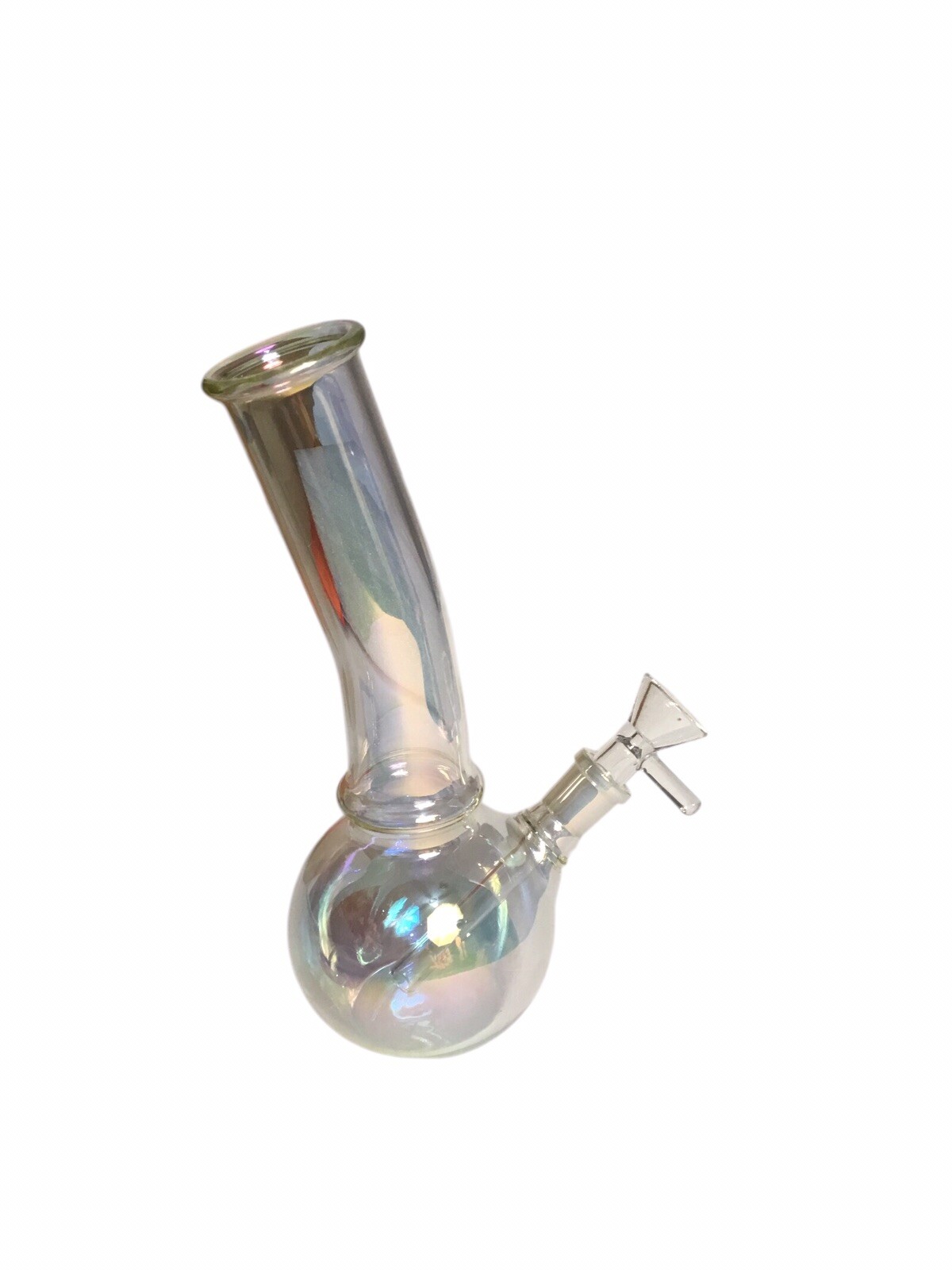 Light Iridescent 8in Glass Water Pipe Hookah Glass Pipe Purple Cute Girly