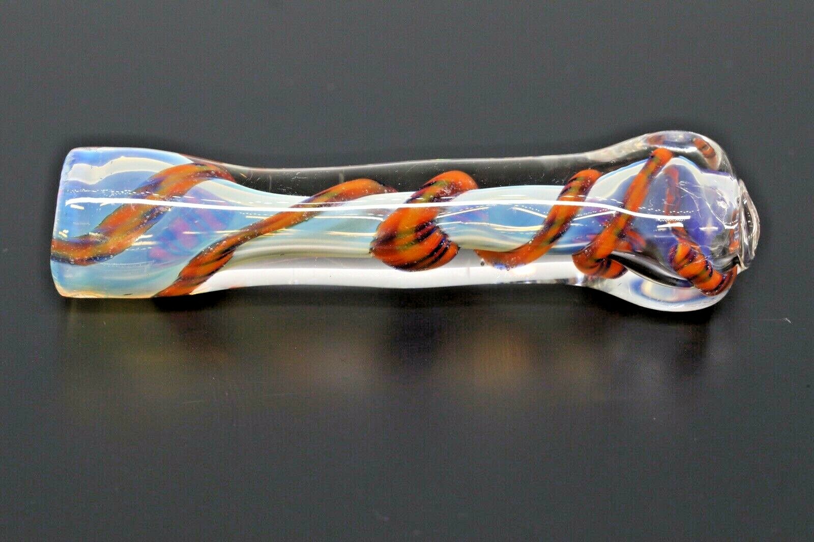 HEAVY HAND PIPE TOBACCO CHILLUM BOWL ART 1 USA 3” SMOKE BLOWN GLASS ONE HITTER