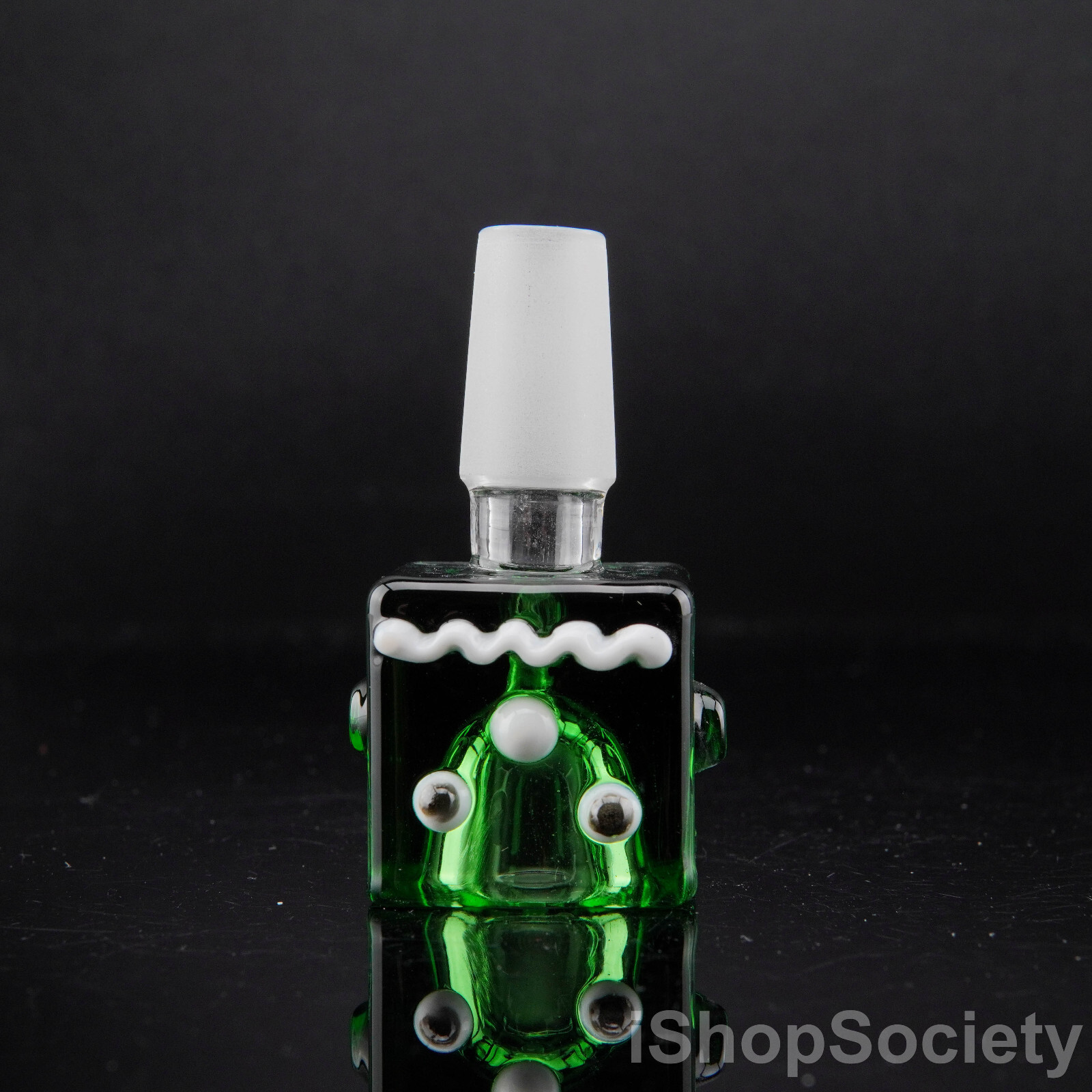 2½ » Square Robo Glass Slide Bowl 14mm Water Pipe Hookah Head Piece Thick Bowl GR