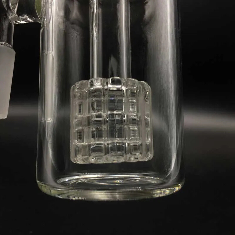 4.7&Prime; Matrix Glass Ash Catcher 14mm 90° Pyrex for Smoking Bong Bubbler &14mm Bowl