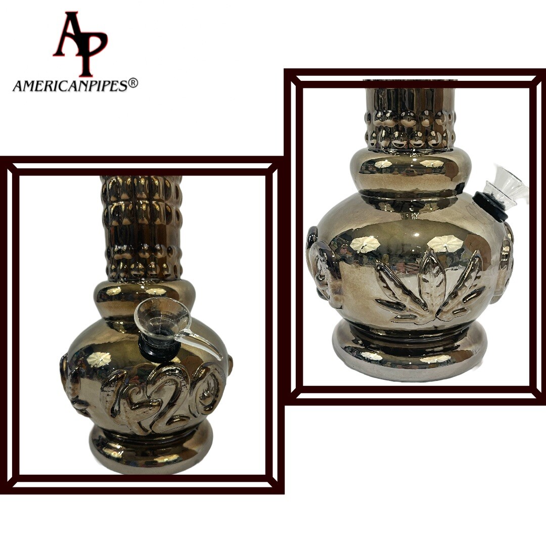 8” “Just pipe” Water Pipe/ Heavy Soft glass Pipes By INHALE & AmericanPipes