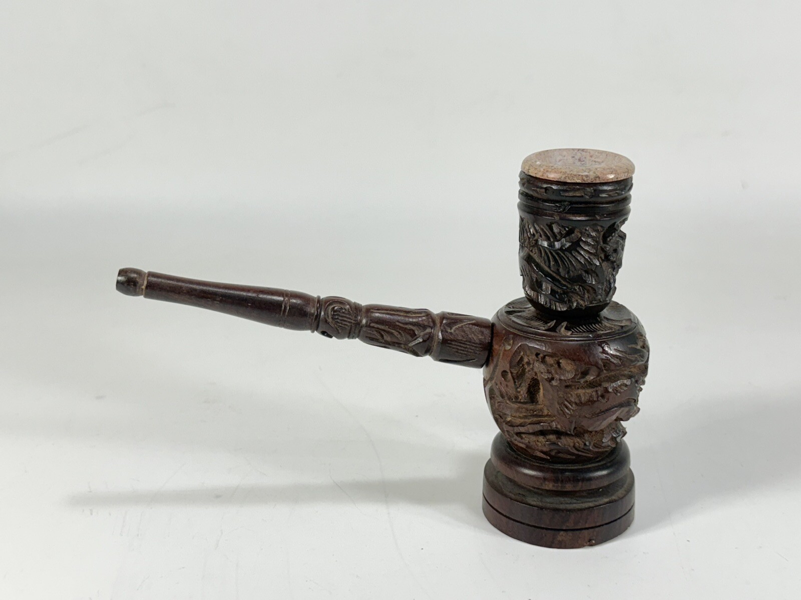 12in Handmade Traditional Indian Multi-Piece Smoking Pipe ~ Display Piece