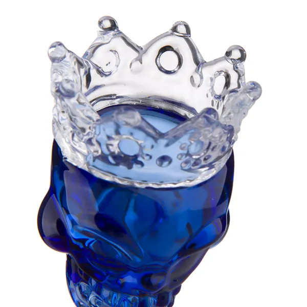 14mm male Glass Bowl Skull with Crown Style BIG Size Slide Bowl Part for Bong