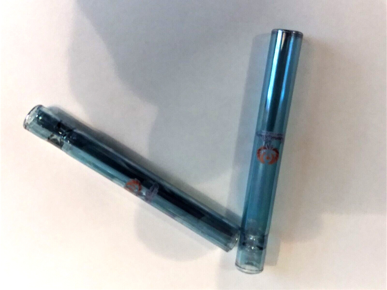 Lot Of 2 Phoenik Rising Fun Hitter Glass Pipe Bong Tobacco Smoking – Blue